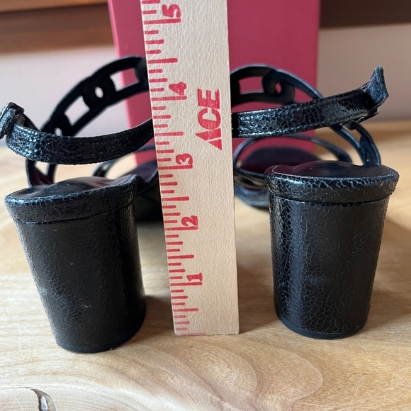 VANELI LEANNE PEBBLE SANDAL 9.5 STRAPPY LEATHER SUMMER VACATION CHUNKY SLINGBACK - Picture 9 of 12